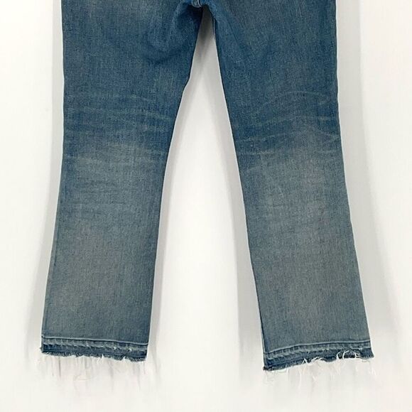 Rivet & Thread Relaxed Bootcut Jeans Cropped Stretch Medium Wash K8001 Women 25 - Picture 10 of 11